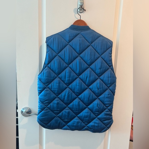 Sandro Blue Oversized Quilted Puffy Vest - Picture 9 of 16